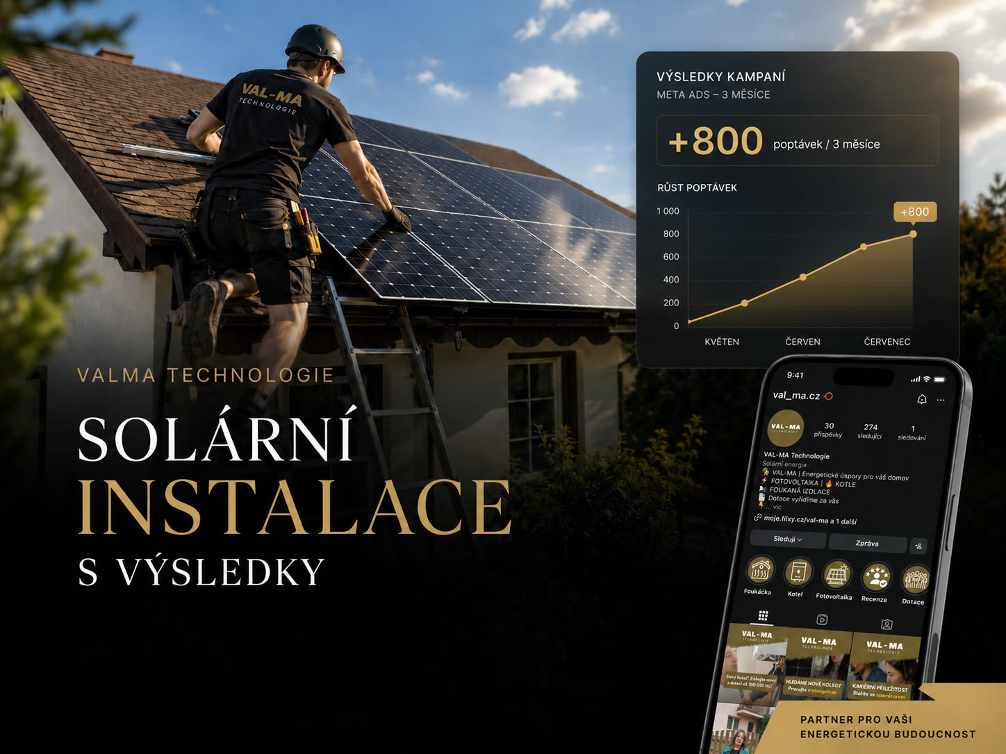 VAL-MA Technologie, solární instalace